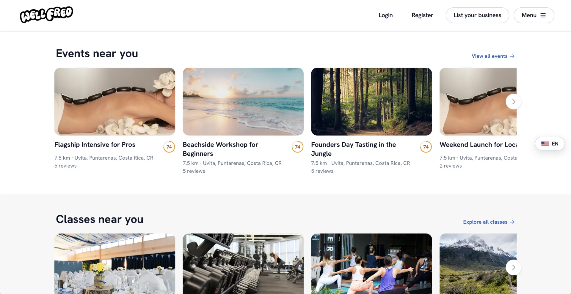 Events & Classes